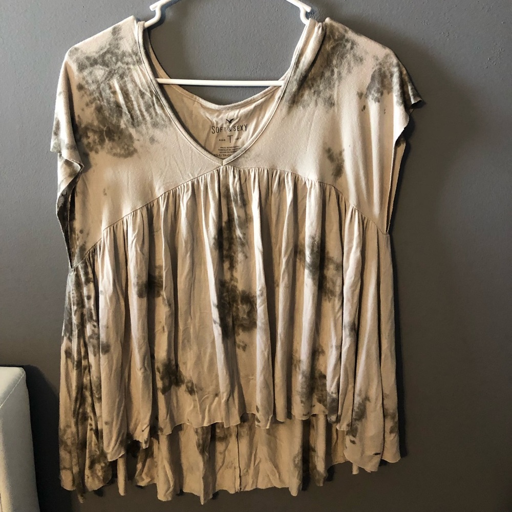 AE soft and sexy tie dye super stretch shirt